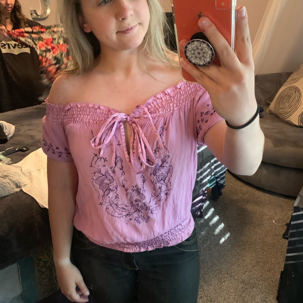Off the shoulder blouse